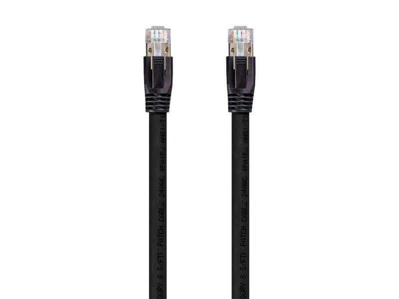 Monoprice 131097 Cat8 Ethernet Network Cable - 5 feet - Black | 2GHz, 40G, 24AWG, S/FTP - Entegrade Series - Image 3